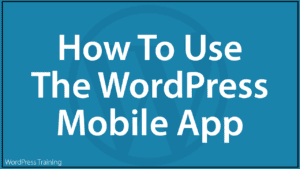 How To Use The WordPress Mobile App